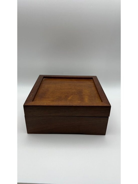 The Creative Circle Other - Wooden Keepsake Box With Velvet-Lined Interior By The Creative Circle - Empty